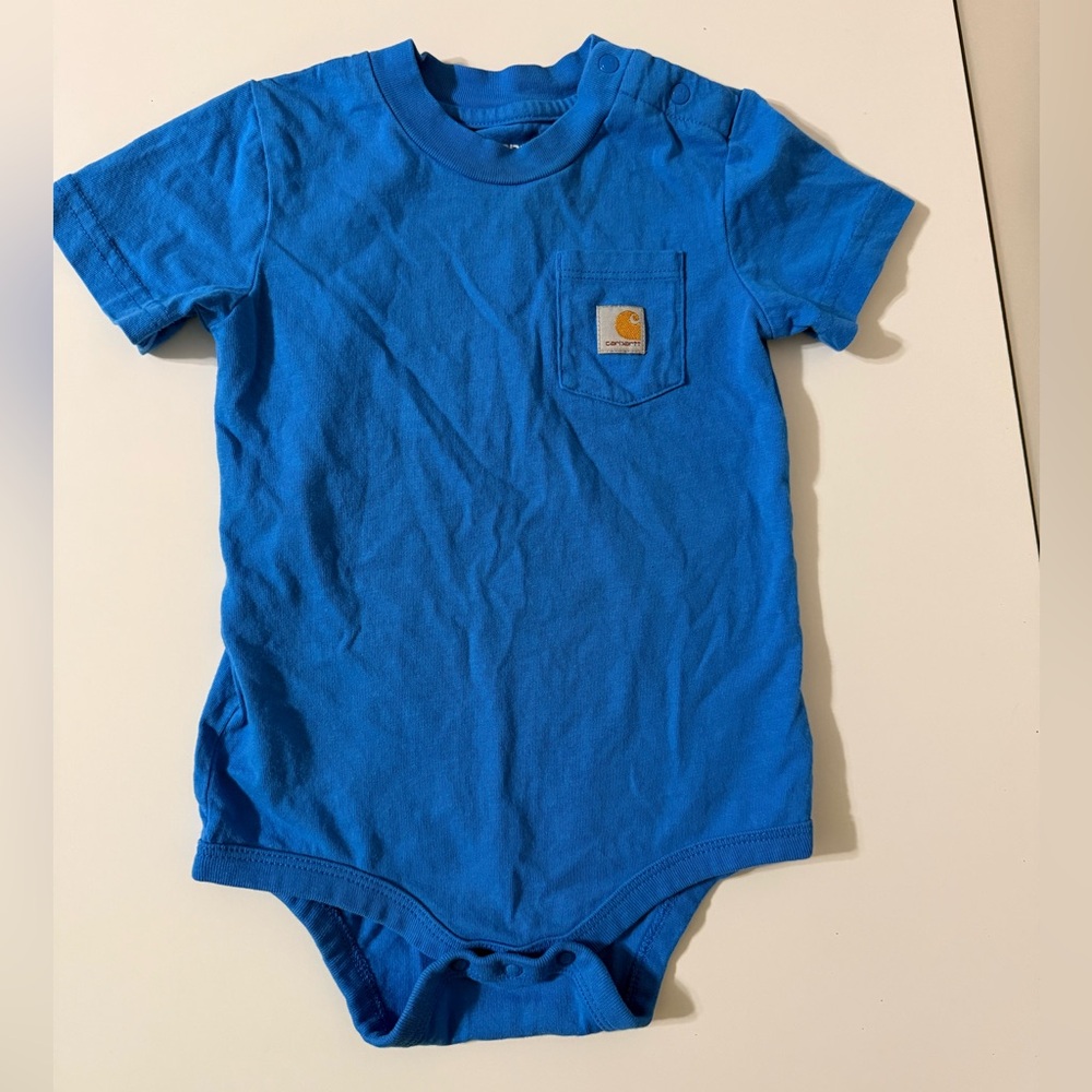 Carhartt Blue Kids One Piece Bodysuit